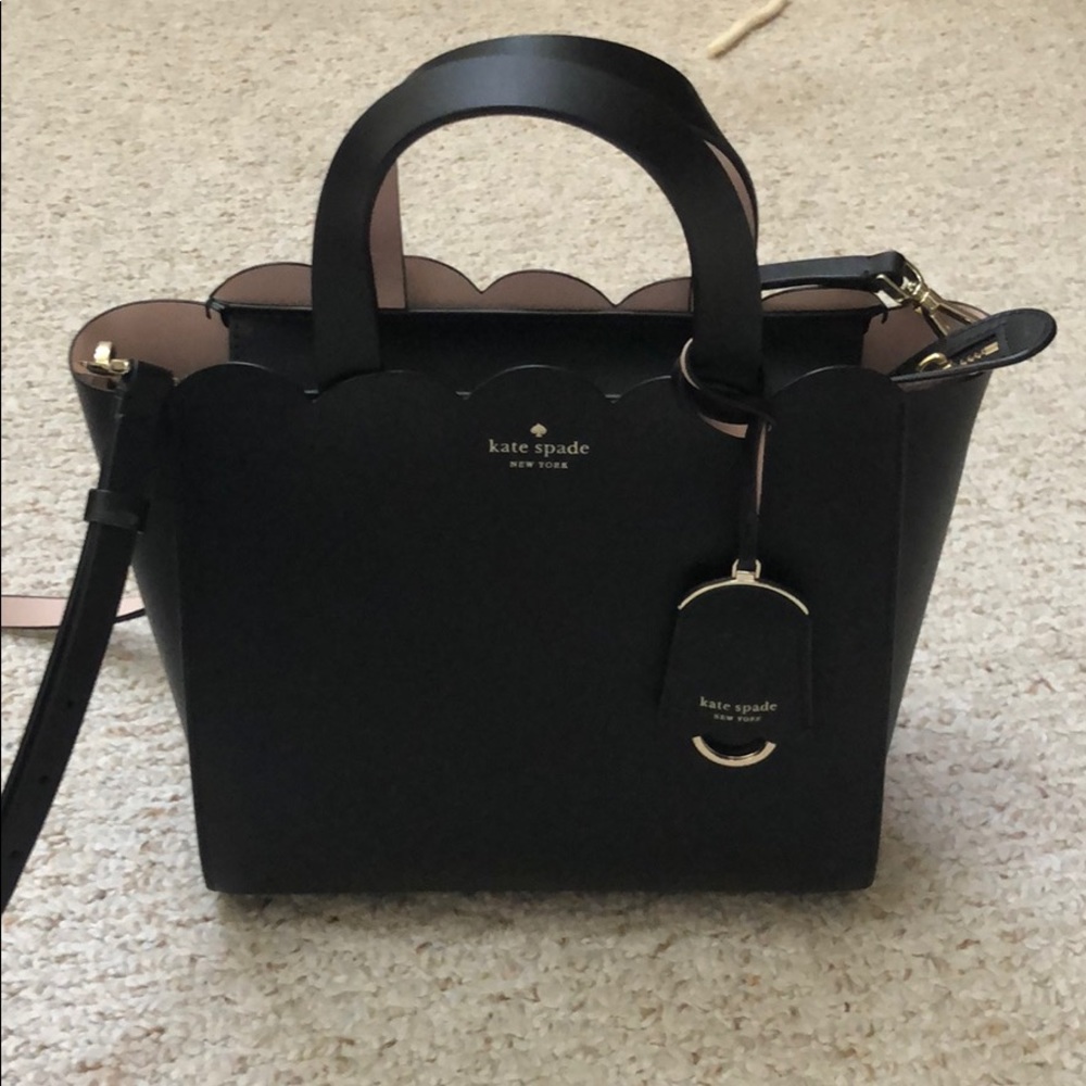 Kate Spade black cavas bag